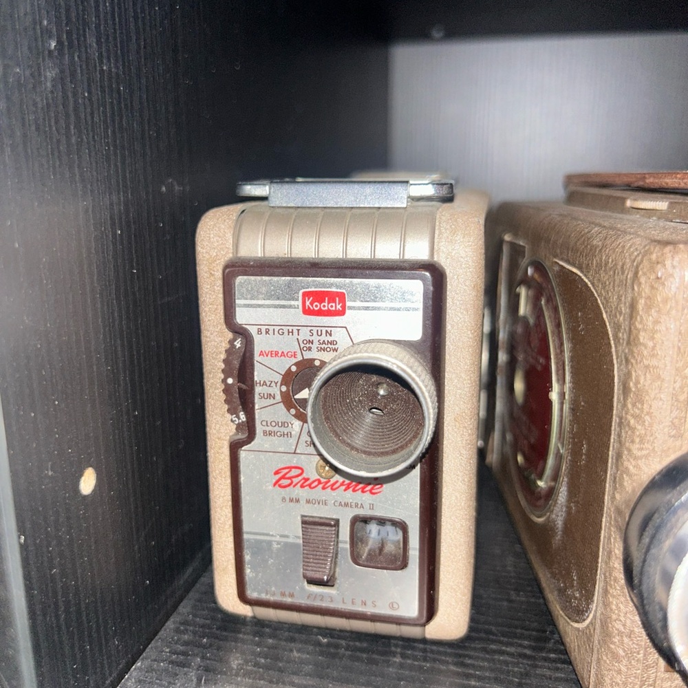 Kodak Brownie 8mm Camera in Tan and Brown